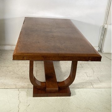 ANTICO TAVOLO PRANZO ART DECO LEGNO RADICA ANNI 40 OLD TABLE PRIMI 900 EPOCA