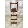 ANTICA SCALETTA PIEGHEVOLE LEGNO FAGGIO FINE 1800 PRIMI 1900 SCALA LIBRERIA OLD