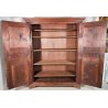 ANTICO ARMADIO 2 ANTE epoca 1600 GUARDAROBA PIEMONTESE legno NOCE dispensa STIPO