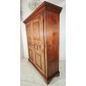 ANTICO ARMADIO 2 ANTE epoca 1600 GUARDAROBA PIEMONTESE legno NOCE dispensa STIPO