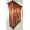 ANTICO ARMADIO 2 ANTE epoca 1600 GUARDAROBA PIEMONTESE legno NOCE dispensa STIPO