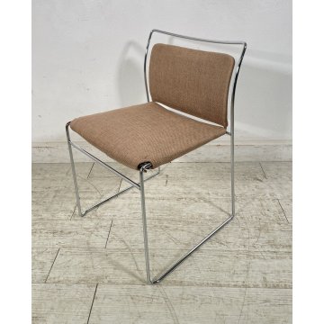 SEDIA Tulu GAVINA CASSINA anni 70 DESIGN Kazuhide Takahama VINTAGE chair cromata