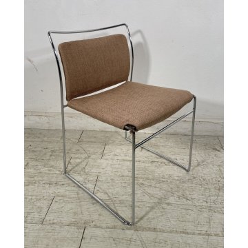 SEDIA Tulu GAVINA CASSINA anni 70 DESIGN Kazuhide Takahama VINTAGE chair cromata