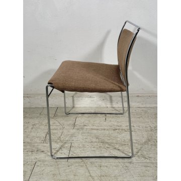 SEDIA Tulu GAVINA CASSINA anni 70 DESIGN Kazuhide Takahama VINTAGE chair cromata