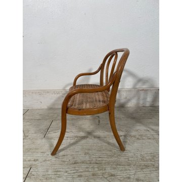 THONET SALOTTO MINIATURA PICCOLO BAMBINO BAMBOLE PAGLIA VIENNA epoca '900 SEDIA