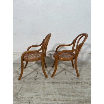 THONET SALOTTO MINIATURA PICCOLO BAMBINO BAMBOLE PAGLIA VIENNA epoca '900 SEDIA