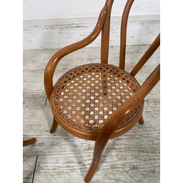 THONET SALOTTO MINIATURA PICCOLO BAMBINO BAMBOLE PAGLIA VIENNA epoca '900 SEDIA