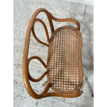 THONET SALOTTO MINIATURA PICCOLO BAMBINO BAMBOLE PAGLIA VIENNA epoca '900 SEDIA