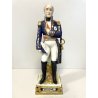 STATUINA PORCELLANA Bourdois & Bloch PARIS Brune SOLDATO Napoleonico UNIFORME