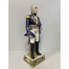 STATUINA PORCELLANA Bourdois & Bloch PARIS Brune SOLDATO Napoleonico UNIFORME
