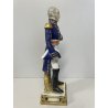 STATUINA PORCELLANA Bourdois & Bloch PARIS Brune SOLDATO Napoleonico UNIFORME