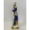 STATUINA PORCELLANA Bourdois & Bloch PARIS Brune SOLDATO Napoleonico UNIFORME