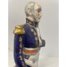 STATUINA PORCELLANA Bourdois & Bloch PARIS Brune SOLDATO Napoleonico UNIFORME