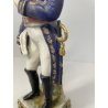 STATUINA PORCELLANA Bourdois & Bloch PARIS Brune SOLDATO Napoleonico UNIFORME