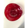 ANTICA BOWL CIOTOLA SVUOTATASCHE VETRO MURANO ROSSO RUBINO BULLICANTE '50/60