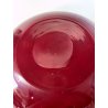 ANTICA BOWL CIOTOLA SVUOTATASCHE VETRO MURANO ROSSO RUBINO BULLICANTE '50/60