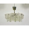 LAMPADARIO SOFFITTO ANNI 70 DESIGN VETRO HANGING LAMP GLASS VINTAGE 6 LUCI EPOCA