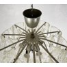 LAMPADARIO SOFFITTO ANNI 70 DESIGN VETRO HANGING LAMP GLASS VINTAGE 6 LUCI EPOCA