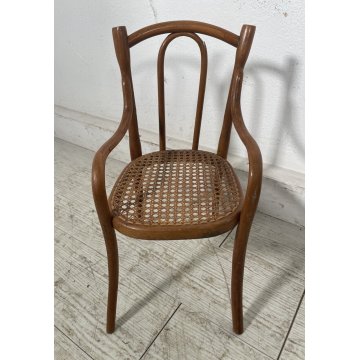 PICCOLO SALOTTO THONET MINIATURA BAMBOLE PAGLIA VIENNA epoca '900 SEDIA GIOCO