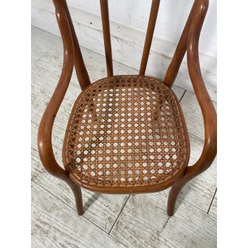 PICCOLO SALOTTO THONET MINIATURA BAMBOLE PAGLIA VIENNA epoca '900 SEDIA GIOCO