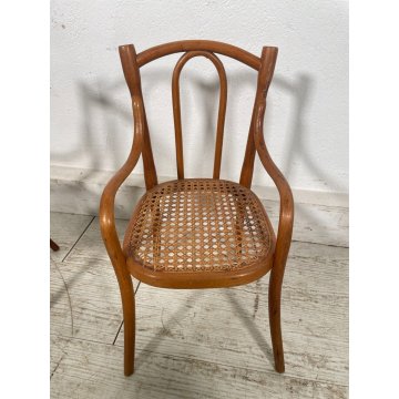 PICCOLO SALOTTO THONET MINIATURA BAMBOLE PAGLIA VIENNA epoca '900 SEDIA GIOCO