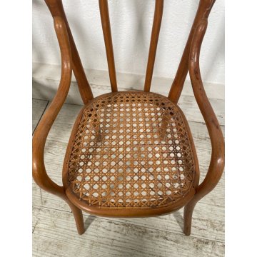 PICCOLO SALOTTO THONET MINIATURA BAMBOLE PAGLIA VIENNA epoca '900 SEDIA GIOCO