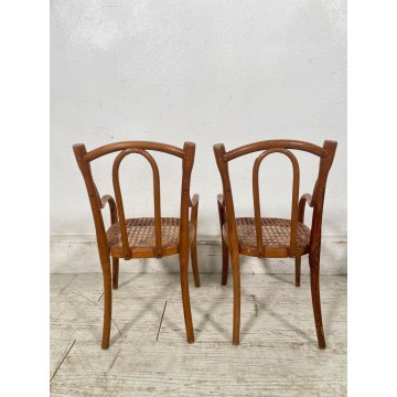 PICCOLO SALOTTO THONET MINIATURA BAMBOLE PAGLIA VIENNA epoca '900 SEDIA GIOCO