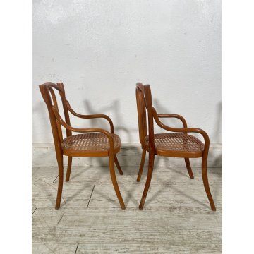 PICCOLO SALOTTO THONET MINIATURA BAMBOLE PAGLIA VIENNA epoca '900 SEDIA GIOCO