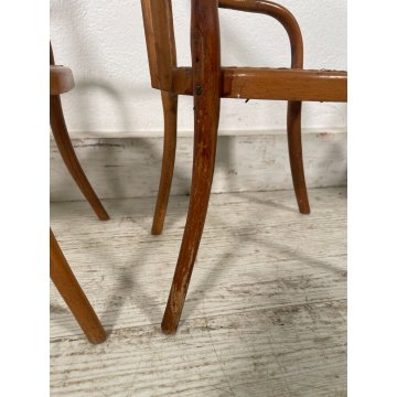 PICCOLO SALOTTO THONET MINIATURA BAMBOLE PAGLIA VIENNA epoca '900 SEDIA GIOCO