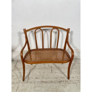 PICCOLO SALOTTO THONET MINIATURA BAMBOLE PAGLIA VIENNA epoca '900 SEDIA GIOCO