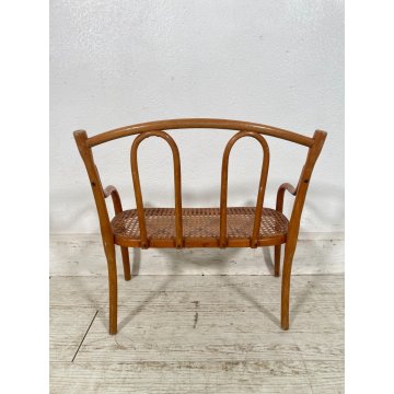 PICCOLO SALOTTO THONET MINIATURA BAMBOLE PAGLIA VIENNA epoca '900 SEDIA GIOCO