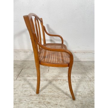 PICCOLO SALOTTO THONET MINIATURA BAMBOLE PAGLIA VIENNA epoca '900 SEDIA GIOCO