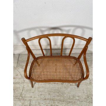 PICCOLO SALOTTO THONET MINIATURA BAMBOLE PAGLIA VIENNA epoca '900 SEDIA GIOCO