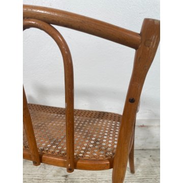 PICCOLO SALOTTO THONET MINIATURA BAMBOLE PAGLIA VIENNA epoca '900 SEDIA GIOCO