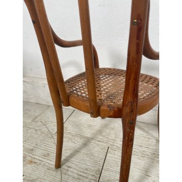 PICCOLO SALOTTO THONET MINIATURA BAMBOLE PAGLIA VIENNA epoca '900 SEDIA GIOCO