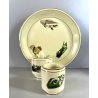 RARO SET da FUMO VINTAGE 4 pz MAIOLICA Ceramiche Fiorentine ANNI '50 MID CENTURY