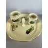 RARO SET da FUMO VINTAGE 4 pz MAIOLICA Ceramiche Fiorentine ANNI '50 MID CENTURY