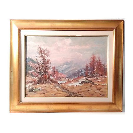 QUADRO ARTINO GIROLDI GRIDONE VAL VIGEZZO BOSCO INVORIO LAGO MAGGIORE DIPINTO 76