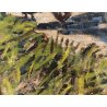 COPPIA QUADRO DIPINTO OLIO TAVOLA C. Domenici PAESAGGIO CONTADINI PASCOLO BUOI