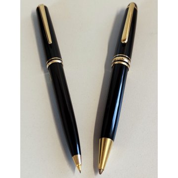 Montblanc Meisterstuck CLASSIC Nero Oro PENNA SFERA MATITA vintage BALLPOINT PEN