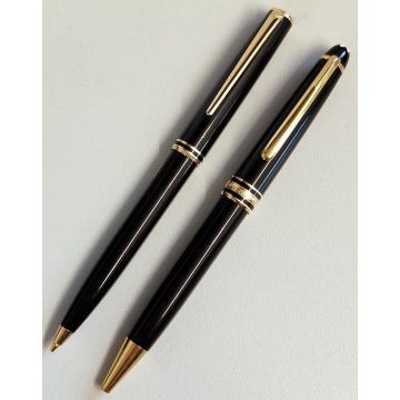 Montblanc Meisterstuck CLASSIC Nero Oro PENNA SFERA MATITA vintage BALLPOINT PEN