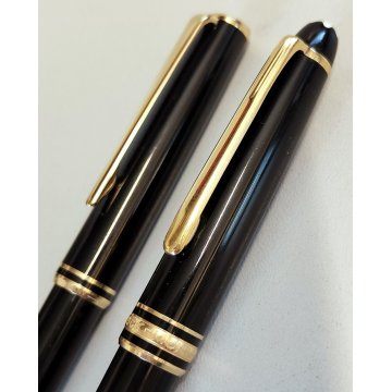 Montblanc Meisterstuck CLASSIC Nero Oro PENNA SFERA MATITA vintage BALLPOINT PEN