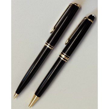 Montblanc Meisterstuck CLASSIC Nero Oro PENNA SFERA MATITA vintage BALLPOINT PEN