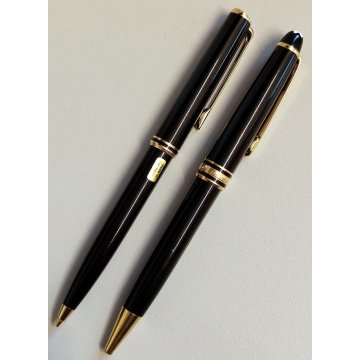 Montblanc Meisterstuck CLASSIC Nero Oro PENNA SFERA MATITA vintage BALLPOINT PEN