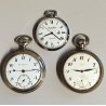 Lotto 3pz ANTICO OROLOGIO TASCA Geneve Swiss El Dose EPOCA 900 Old Pocket Watch