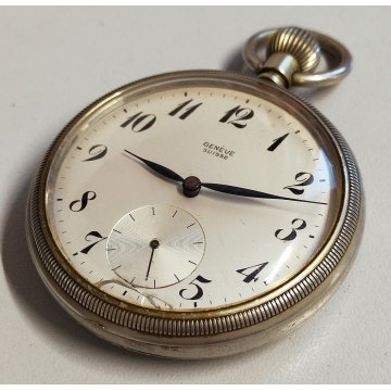 Lotto 3pz ANTICO OROLOGIO TASCA Geneve Swiss El Dose EPOCA 900 Old Pocket Watch