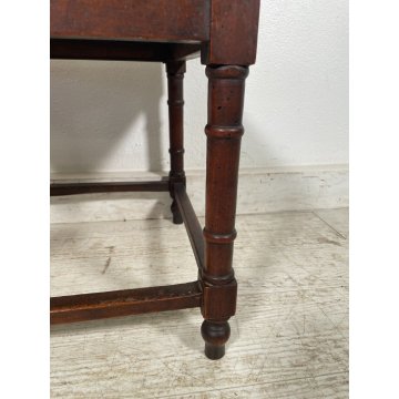 ANTICA SEDIA SCHIENALE DOPPIO AD ANGOLO LEGNO NOCE epoca 1800 OLD chair