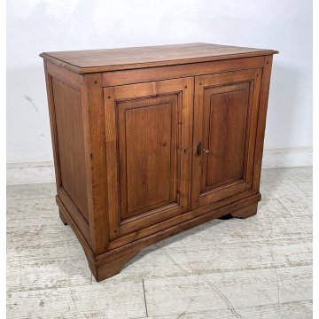 ANTICA PICCOLA CREDENZA LEGNO ABETE epoca '800 DISPENSA MADIA MOBILE OLD SALOTTO