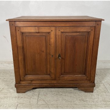 ANTICA PICCOLA CREDENZA LEGNO ABETE epoca '800 DISPENSA MADIA MOBILE OLD SALOTTO