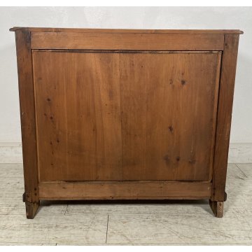 ANTICA PICCOLA CREDENZA LEGNO ABETE epoca '800 DISPENSA MADIA MOBILE OLD SALOTTO